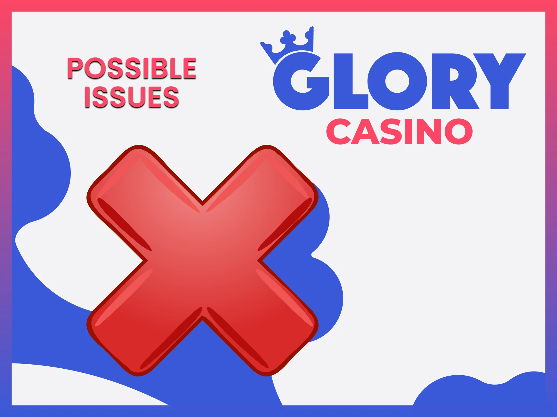 Most withdrawal problems are known and solutions can be found at Glory Casino support.